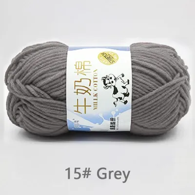 Soft Milk Cotton 5-Ply Knitting Yarn Needlework Dyed Lanas For Children And Adult Crochet Craft Sweater Hat Dolls DIY Crocheting