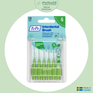 TePe Interdental Brush Original SOFT Green Size 5 (6pc/pk) For cleaning between teeth