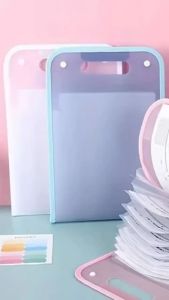 Murah Banget - Folder Dokumen Warna Polos & Tas File A4 Handle Transparan