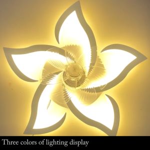 360 ° shaking fan 2-in-1 fan ceiling light with remote control fan blade LED light bedroom silent fan light