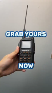COD Stock 4PCS Baofeng UV-18L Tri-Band Walkie Talkie 999CH 15KM Long Range Ham Radio 1.77" HD Color Screen Type-C Rechargeable Handheld Two Way Radio