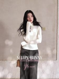 Vintage Melanin High Waist Fuzzy Loose Flare Trousers