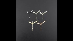Modified Cathedral Hands NH35A Watch Hands For NH35 NH36 4R 7S 7002 7009 Movement Green Luminous Replacement Accessories