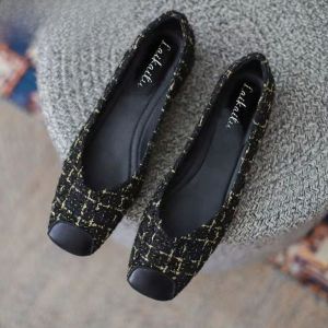 Beijing Old Style Womens Shoes Soft Bottom Fashion Summer Single Shoes Traditional Cloth Shoes Comfortable Casual Flat Heel