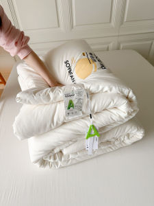 Thickened Winter Quilt Double Layer Soybean Warm Single Double Cotton Dormitory Winter Core Polyester Fiber Winter Comforter