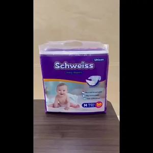 50pcs/1pack Wholesale Disposable Baby Pull Up Diapers Hot Sale Soft Thin Breathable Super Absorbent Panties Nappy for Newborns
