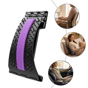 简素净 | Back Stretchers Multi Level Adjustable Lumbar Support Massager Boards Yoga Spine Correction Devices Waist Fitness Traction Mat