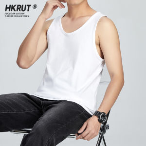 HKRUT | Mens Loose Sleeveless Cotton Fitness T-shirt