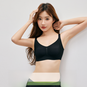 Miiow | Wireless Womens Underwear Cool Sensation Seamless Fixed Breast Pad Summer Bra Comfortable Breathable Lightweight Nylon Fabric