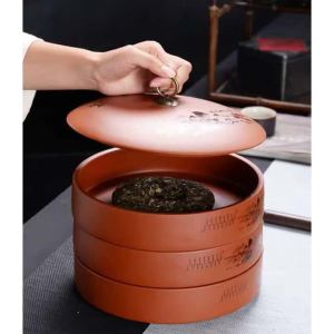 Luxury Retro Style Tea Storage Canister 357g