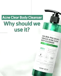 SOME BY MI AHA BHA PHA 30 Days Miracle Acne Clear Body Cleanser 400ml | Triple Acid | Body Wash | Anti Body Acne