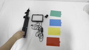 6-inch LED Photography Fill Light with 3-color Adjustable Live Video Light with Tripod and Phone Clip USB Plug