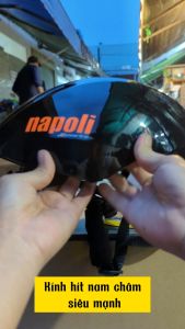 Mũ bảo hiểm Napoli Kiểu Dáng thể thao Poc 01 đuôi nhọn - Tăng Chỉnh - kính hít nam châm sản phẩm của công ty Sóng Hùng