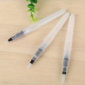 3Pcs Refillable Water Brushes - Fine Tip for Watercolor Lettering & Calligraphy | Portable Travel Art Supplies