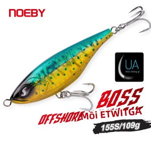 Mồi Câu Giả Noeby Offshore Twitch Bait Sinking Jerkbait 155mm 109g Mồi Cứng Nhân Tạo Dùng Cho Câu Biển & Nước Ngọt Câu Cá Trên Thuyền Biển
