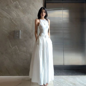CHANGTONG | Trendy Fashionable Elegant Not Crowded Dress for Summer Halter Maxi