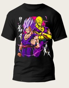 Bandai | 2025 Dragon Ball Classic Character VEGETA Letter Printed Black Loose Fit Bestseller Super Interior Large T-shirt Camisetas