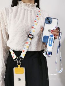 สายรัดโทรศัพท์แบบสะพายข้าง กิ๊บติดโทรศัพท์แบบน้ำหนักเบา สายรัดนิ่ม สายรัดน้ำสุดเทรนด์สำหรับผู้หญิง สายรัดน้ำหนักเบา