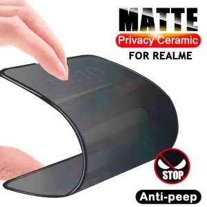 Anti-spy Privacy Matte Ceramic Film for Realme 12 13 11 10T 10 8 9 7 6 Pro Plus 5 5i 6i 7i 8i 9i Screen Protector Realme C55 C53 C51 C35 C33 C30s C75 C71 C65 C67 C63 C61 C31 C20 C25 C25y C25s C15 C12 C11 2021 C30 C21 C21y Note 50 60