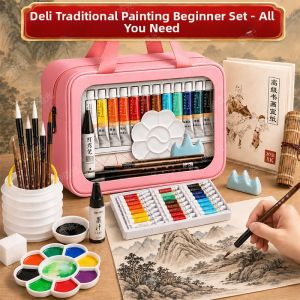 deli | Educational Chinese Painting Set for Beginners Washable