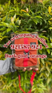 Kalibre Tas Selempang Parker Travel Pouch 921587 924 Dark Gold-Orange