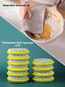CHUSHE | Steel Wool Alternative Kitchen Sponge Cloth