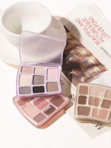 Noovo Eight Color Eyeshadow Palette Matte Shimmer Earth Tone Integrated Beauty Enhancing Eye Makeup Tool for Neutral Skin