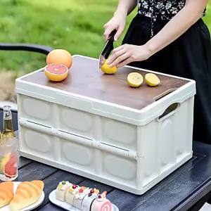 Foldable Camping Storage Box Car Trunk Organizer