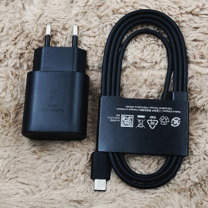 Samsung | Samsung 25W EU PD Charger Super Fast Charging USB-C Wall Adapter For Galaxy S24 S23 S22 S21 Ultra Note20 A55 A54 1/1.8M PD Cable
