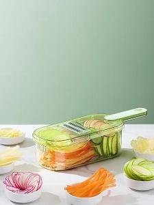 6-in-1 Multi-function Stainless Vegetable Cutter Kitchen Food Chopper 6 Blade Peeler Kitchen Tools
