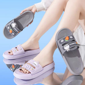 2024 New Style Hollow out Breathable Anti Slip Deodorant EVA Slippers Couple Home Cartoon Thong Slippers Comfortable Summer Sandals