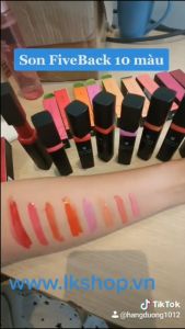 Mua 1 tặng 5 – Son liptint dưỡng môi 2 trong 1 Hàn Quốc Five Back Gloss 7.5g tùy chọn màu tặng 5 miếng Mặt nạ tinh chất tràm trà Hàn Quốc Farmstay Real Tea Tree Essence Mask 23ml
