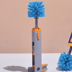 Bottle Gap Cleaner Brush 4 in 1 Multifunctional Cup Cleaning Brush Water Bottles Clean Tool Mini Silicone U-shaped Brush