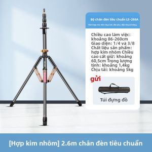 Chân đế gấp gọn SL255/285 hợp kim nhôm 2.2m siêu nhẹ di động cho chụp ảnh ngoài trời