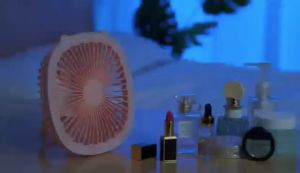 [ORIGINAL] PERFECTAIRE Free Customize name Multi-functional Mini Fan Outdoors Desktop Fan Rechargeable