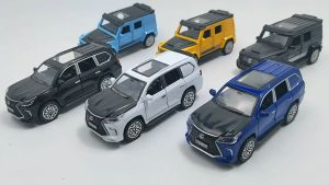 Diecast Mobil 1/36 Lexus Lx570 Suv Mainan Anak Miniatur Mobilan Besi Metal