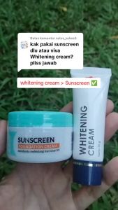 Viva Whitening Cream SPF50 - Paket Perawatan Kulit Premium dengan Vitamin C & A Pelembap Muka Anti-Aging untuk Semua Tipe Kulit