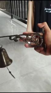 Lonceng Rumah Kuningan 20 cm Finishing Antik Brass - PAYUTROS