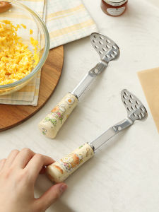 LOTUS BLUE | Stainless Steel Masher for Baby Food Home Baking