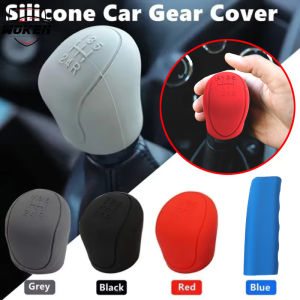 【WOKEN】New Universal Silicone Shift Knob Cover Car Gear Shift Handle Protective Cover 6-Speed Car Interior Accessories