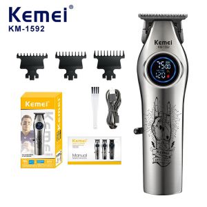 Kemei | Kemei Electric Hair Clipper and Shaver Rechargeable Beard Trimmer Professional Hair Clipper for Men KM-1592