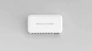 USB Charging Station Ziwodiv 8-Port 60W/12A USB Charger Station Multi Ports USB-A Charging Hub with LED Display Compact Desktop Charger for Multiple Devices iPhone iPad Samsung Android and Tablet