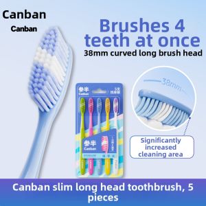 Adult Long-Head Soft-Bristle Toothbrush Canban