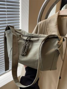 กระเป๋าสะพายข้างผ้าไนลอนสไตล์เกาหลีสำหรับผู้หญิง กระเป๋าถือขนาดใหญ่สำหรับเดินทาง กระเป๋าสะพายข้างแบบลำลอง กระเป๋าถือแบบสะพายข้าง