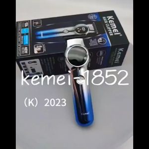 Kemei KM-1852 บัตตาเลี่ยนตัดผม ไร้สาย จอ LCD แสดงสถานะแบต ปัตตาเลียน Kemei แบตเตอ 15 วันกำไร