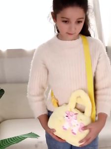 Unicorn Plush Shoulder Bags: Little Pony Shoulder Bag for Kids Girl Cute Princess Mini Handbag