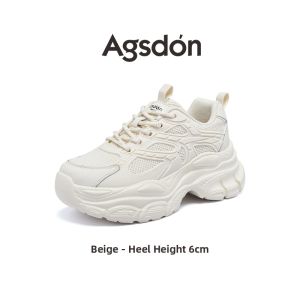 Agsdon | Height-increasing Breathable Womens Dad Shoes Thick Sole