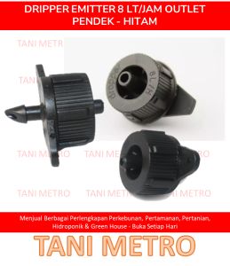 500 PCS (1 PACK) DRIPPER EMITTER 8L/H SELANG PE – DRIP IRIGASI TETES