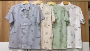 [XÔ ĐŨI] Áo Sơ Mi Nam Trung Niên Tay Ngắn Chất Vải Xô Đũi Cao Cấp Siêu Mát From Rộng Rãi Thoải Mái Size Từ 50-90kg