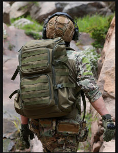 60 L Outdoor Sports Hiking Bag Camouflage Waterproof Short-Term Travel Camping Tactical Hiking Shoulder Large-Capacity Backpack